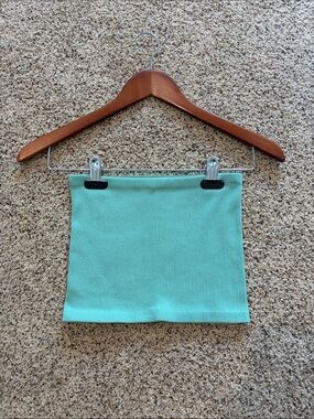 Dry Goods Mint Green Ribbed Crop Top